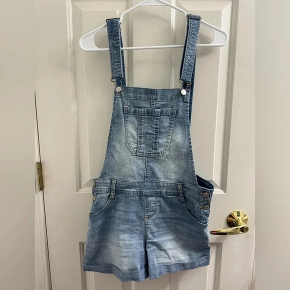 WALLFLOWER | Denim Jeans Overall Shorts Small - Picture 1 of 10